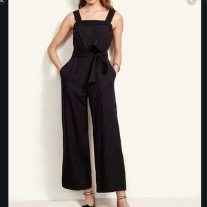 Ann Taylor Stitched Belted Jumpsuit